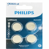 Batteries Philips CR2025P4/01B 3 V 4 kusy