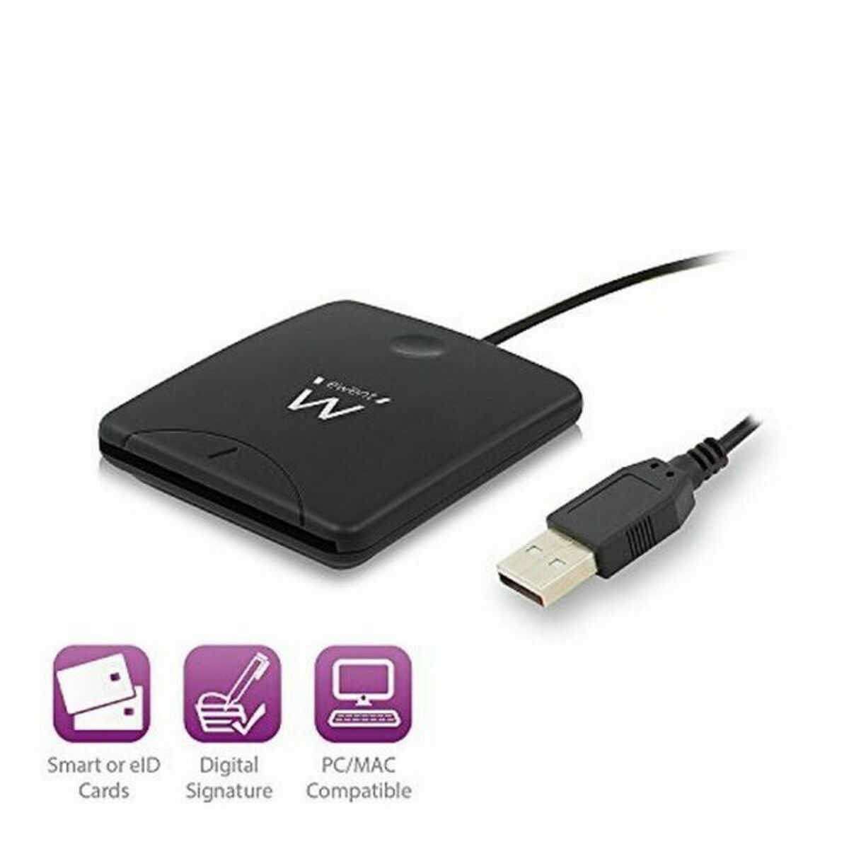 Lector de tarjetas DNI/SIP EWENT FLTLCH0025 EW1052 USB 2.0