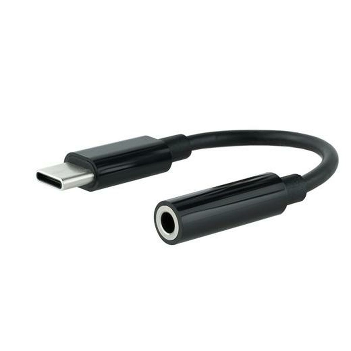 USB-C-Zu-Jack 3,5 mm Adapter Nanocable 10.24.1205 Zwart