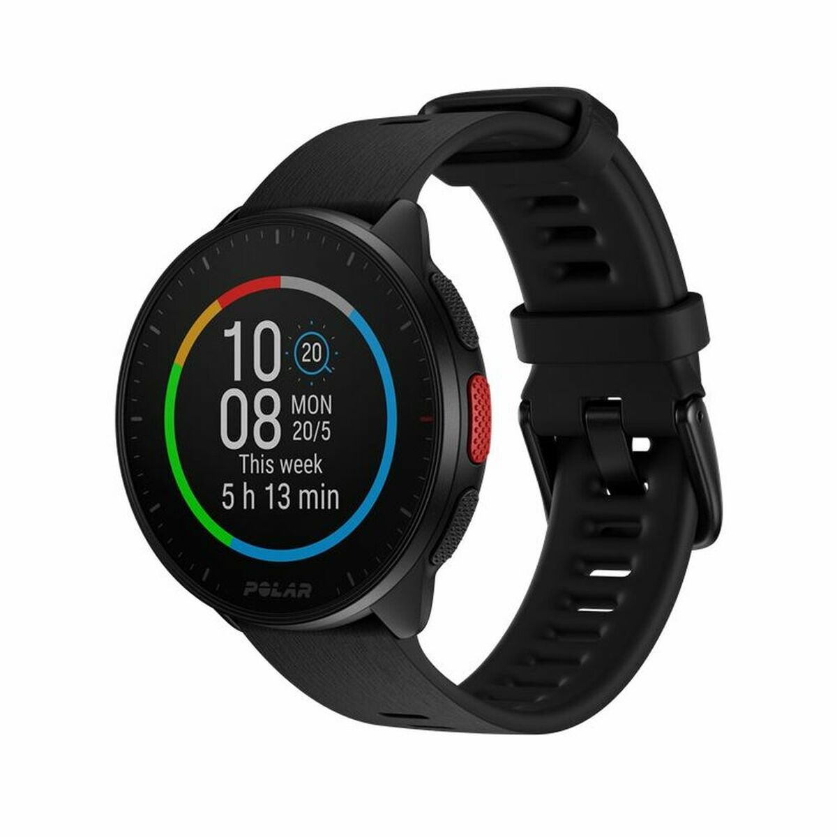 Smart Watch с шагомером Polar Black 1,2 "Ø 45 мм