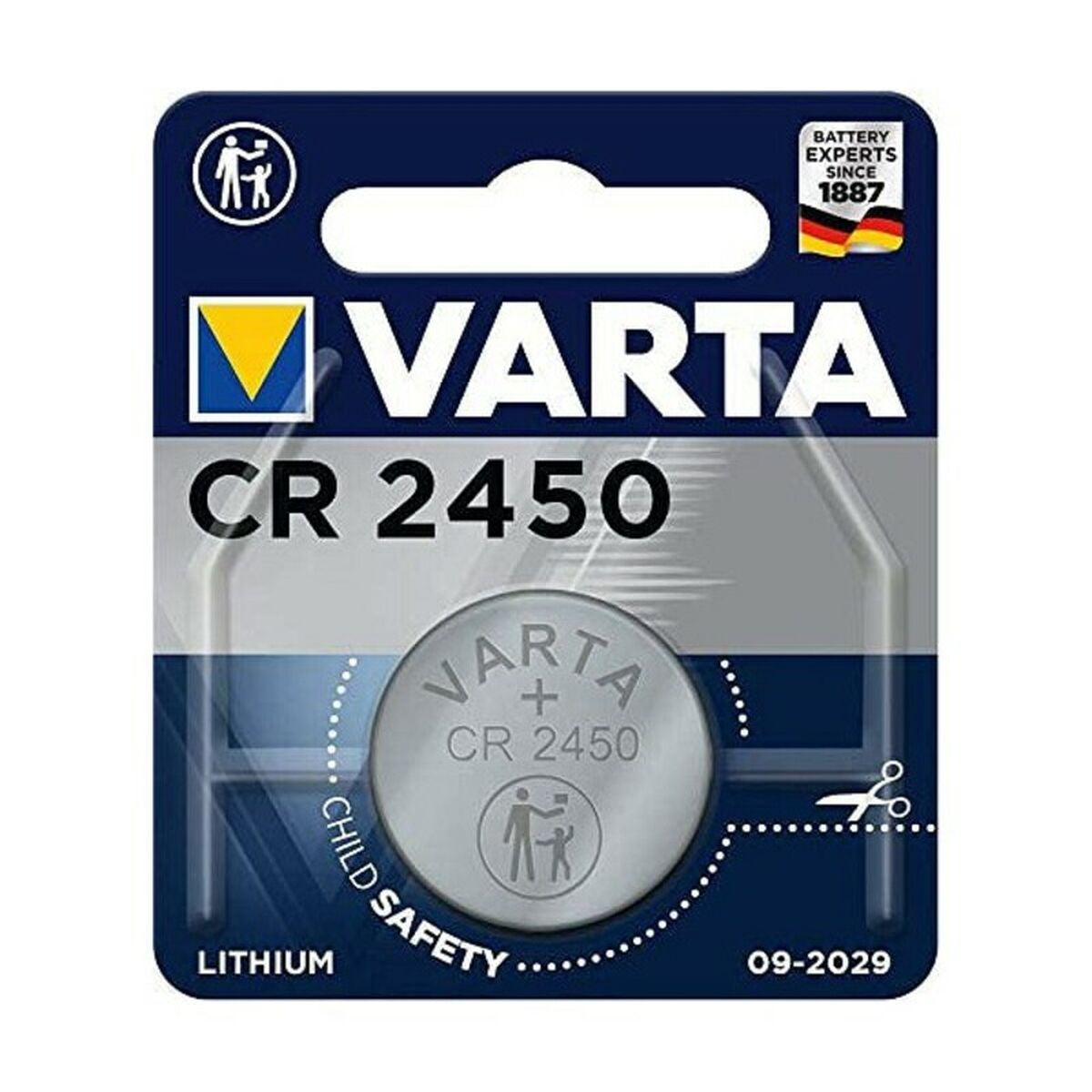 Lithium-Knopfzelle Varta CR2450 3 V CR2450 560 mAh 1.55 V