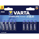 Batterien Varta Long Life Power AAA LR3 (8 Stücke)