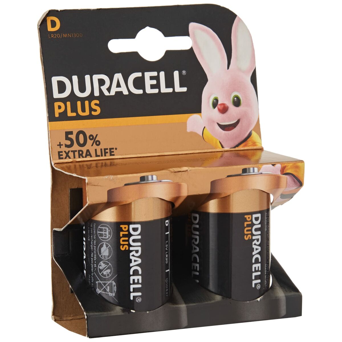 Alkali-Mangan-Batterie LR20 DURACELL Plus Power  D