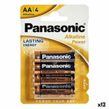 Alkali-Mangan-Batterie Panasonic 1x4 LR6APB LR6 AA (12 Stück)