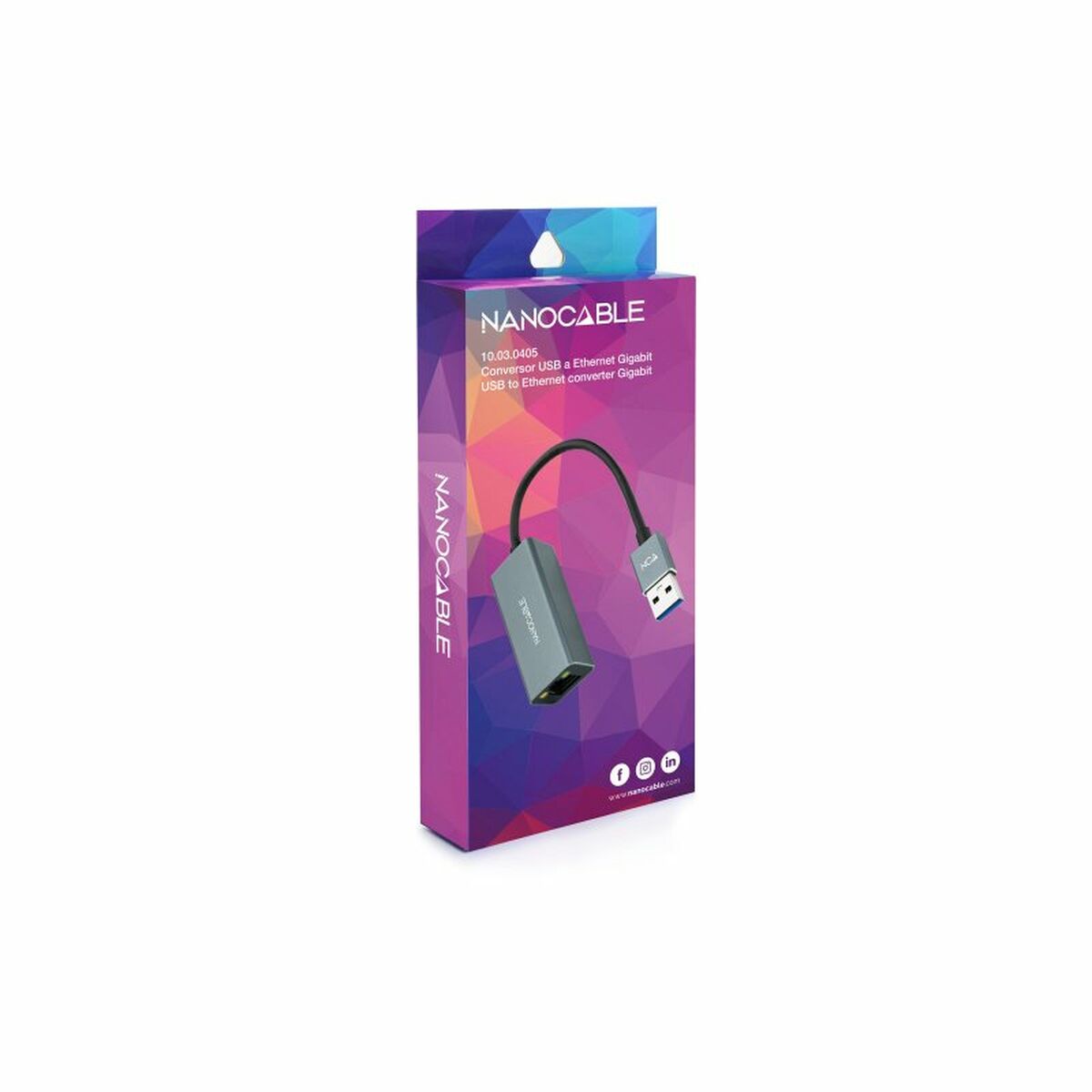 USB-zu-Ethernet-Adapter NANOCABLE ANEAHE0818