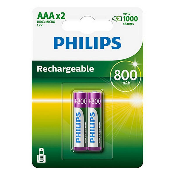Wiederaufladbare Batterie Philips Batería R03B2A80/10 1.2 V 800 mAh