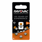 Lithiumknopfzellen Rayovac Hörgerät kompatibel ZA13 1,45 V (6 Stück)