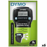 Elektrisches Etikettengerät Dymo LM160 Schwarz 1,2 mm 6 Stück