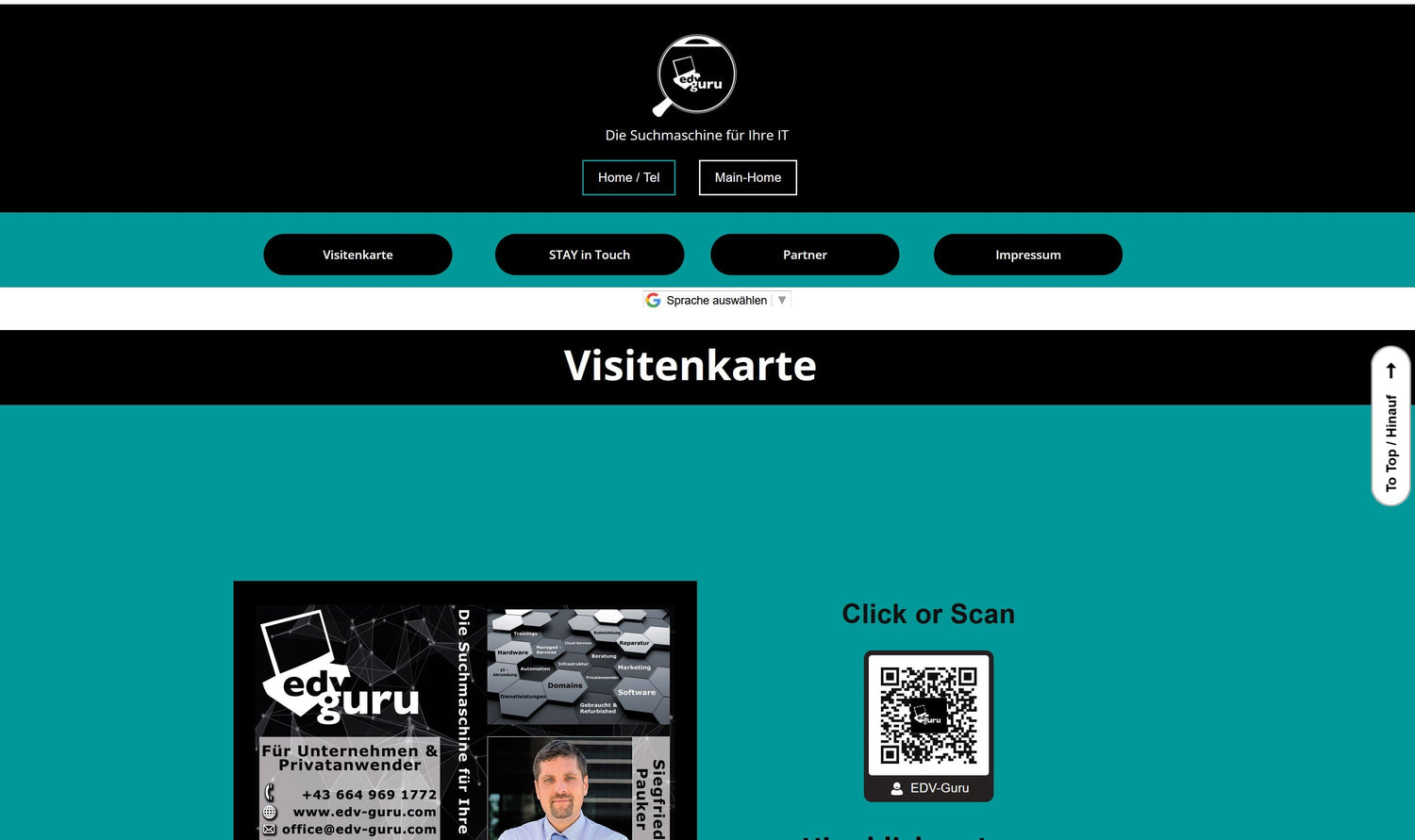 NFC Visitenkarte - Button - Digitale Visitenkarte - NFC - EDV-Guru (Guru e.U.)