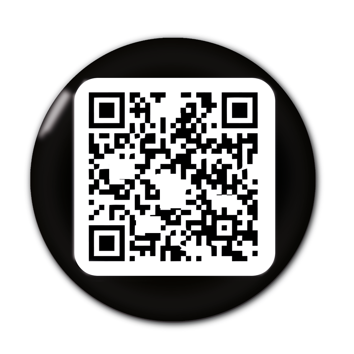 NFC Visitenkarte - Button schwarz - Digitale Visitenkarte - NFC - QR-Code