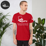 Kurzärmeliges Unisex-T-Shirt Rot / Xs