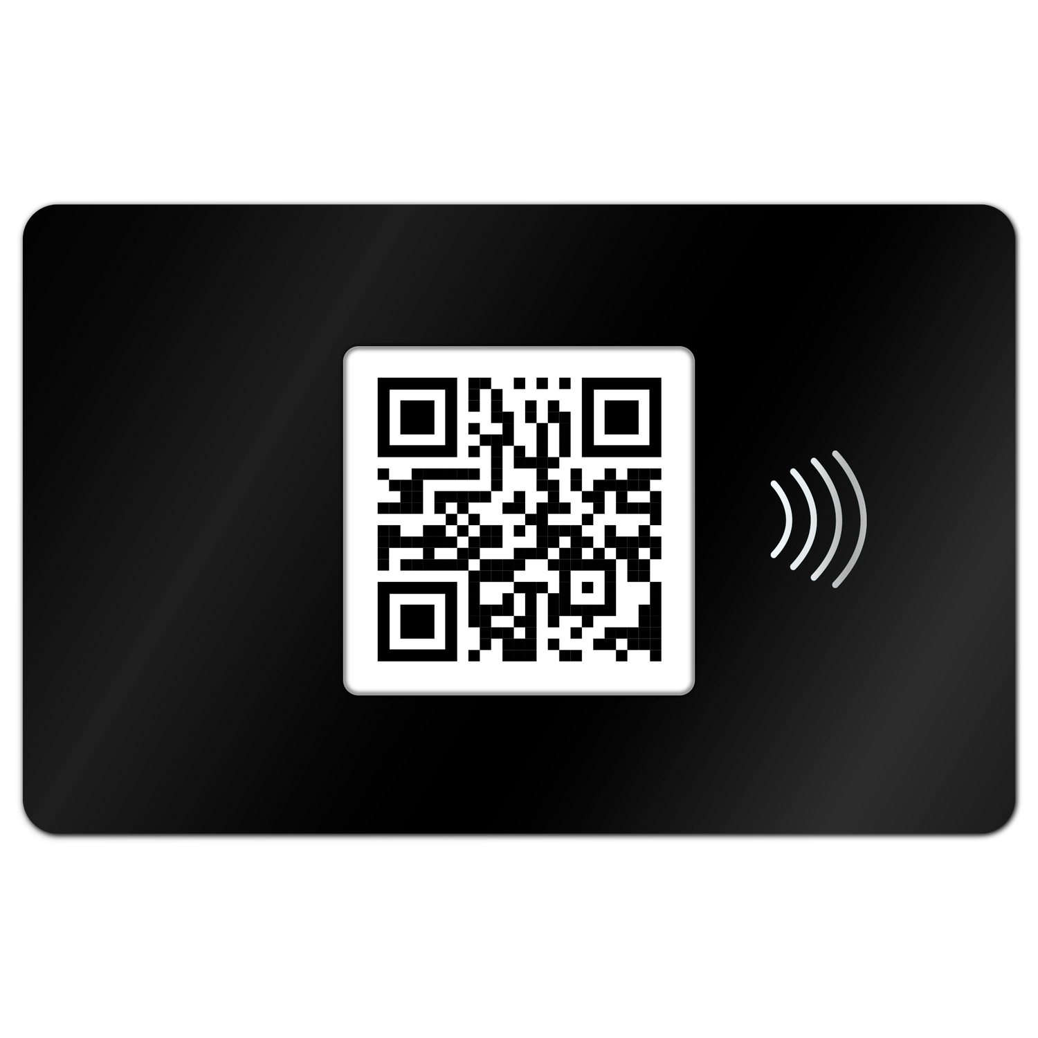 personalisierbare Metallvisitenkarte anthrazit-schwarz (mit Laser) - Digitale Visitenkarte - NFC - QR Code - EDV-Guru (Guru e.U.)