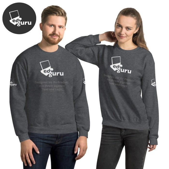 Unisex-Pullover Dunkles Heather / S