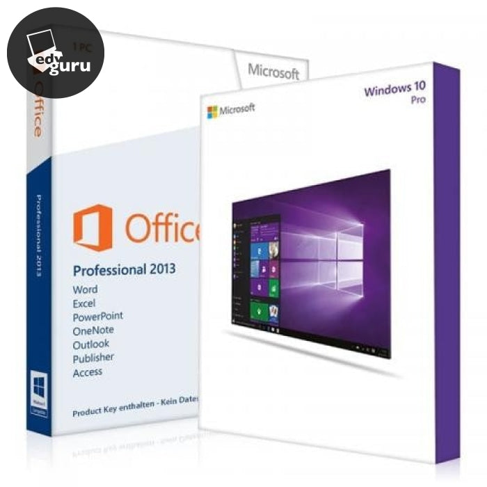 Windows 10 Pro + Office 2013 Professional Software
